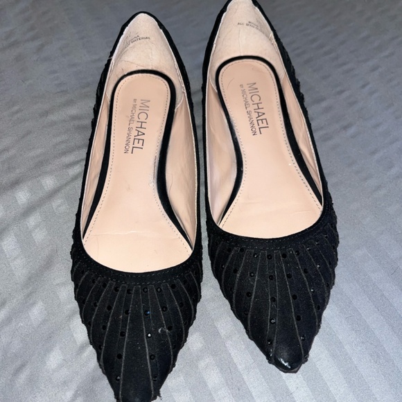 Michael Shannon Sparkly Black Business Flats | Size 6 US Women - Picture 5 of 9